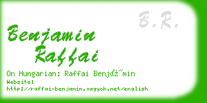 benjamin raffai business card